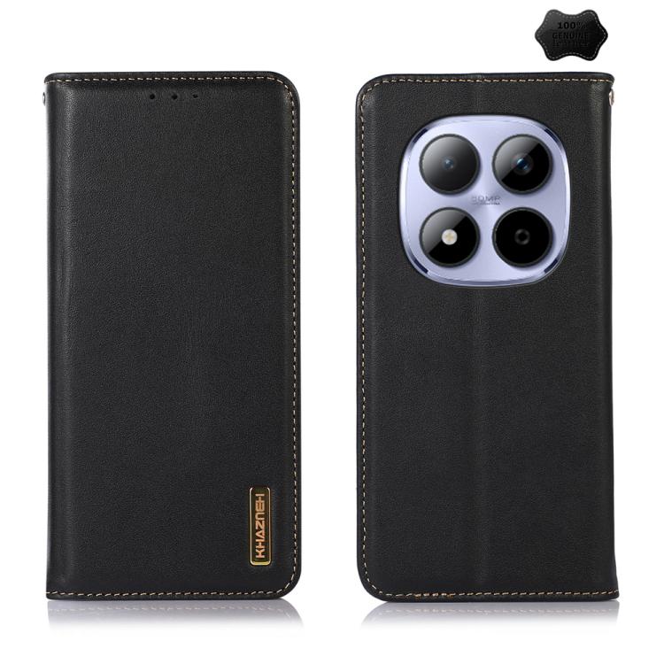 KHAZNEH Nappa Top Layer Cowhide Leather Phone Case, For Redmi Note 15 Pro 4G Global 163.2mm, For Redmi K90/Poco F8 Pro, For Redmi Note 15 Pro 5G Global 163.6mm, For Redmi 13X, For Redmi Note 14S 4G, For Redmi Turbo 4 Pro