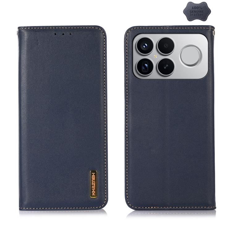 KHAZNEH Nappa Top Layer Cowhide Leather Phone Case, For Redmi Note 15 Pro 4G Global 163.2mm, For Redmi K90/Poco F8 Pro, For Redmi Note 15 Pro 5G Global 163.6mm, For Redmi 13X, For Redmi Note 14S 4G, For Redmi Turbo 4 Pro