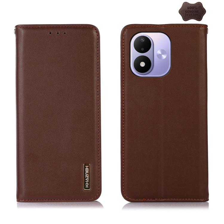 KHAZNEH Nappa Top Layer Cowhide Leather Phone Case, For Redmi Note 17 4G Global 169.7mm, For Redmi 17 5G / 4G Global 170mm, For Redmi A7 Pro 171mm / Poco C85x 5G, For Redmi Turbo 5 Max / Poco X8 Pro Max, For Redmi Turbo 5 5G / Poco X8 Pro 5G           ...