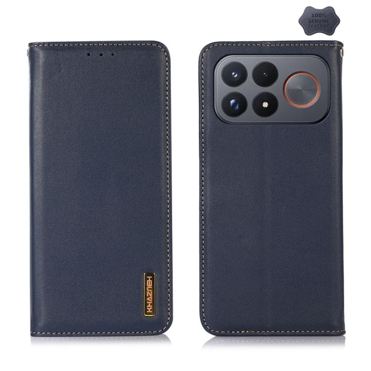 KHAZNEH Nappa Top Layer Cowhide Leather Phone Case, For Redmi Note 17 4G Global 169.7mm, For Redmi 17 5G / 4G Global 170mm, For Redmi A7 Pro 171mm / Poco C85x 5G, For Redmi Turbo 5 Max / Poco X8 Pro Max, For Redmi Turbo 5 5G / Poco X8 Pro 5G           ...