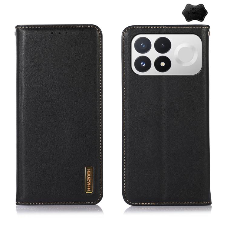 KHAZNEH Nappa Top Layer Cowhide Leather Phone Case, For Redmi Note 17 4G Global 169.7mm, For Redmi 17 5G / 4G Global 170mm, For Redmi A7 Pro 171mm / Poco C85x 5G, For Redmi Turbo 5 Max / Poco X8 Pro Max, For Redmi Turbo 5 5G / Poco X8 Pro 5G           ...