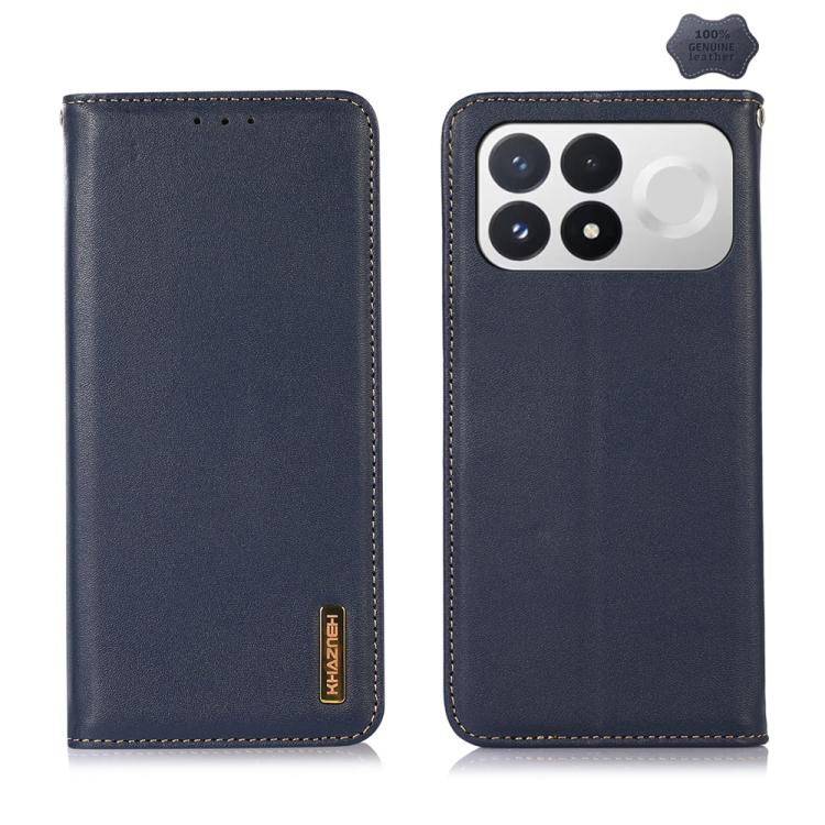 KHAZNEH Nappa Top Layer Cowhide Leather Phone Case, For Redmi Note 17 4G Global 169.7mm, For Redmi 17 5G / 4G Global 170mm, For Redmi A7 Pro 171mm / Poco C85x 5G, For Redmi Turbo 5 Max / Poco X8 Pro Max, For Redmi Turbo 5 5G / Poco X8 Pro 5G           ...