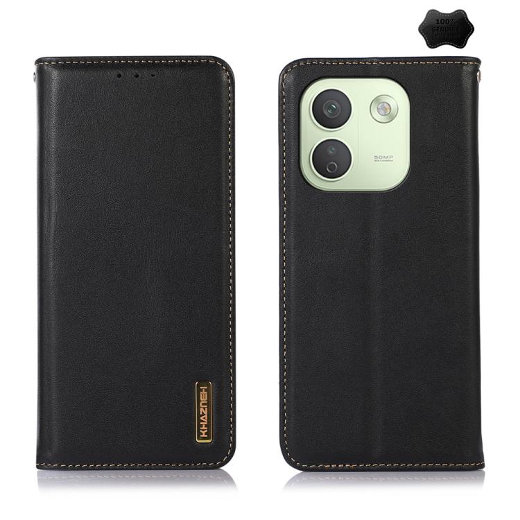 KHAZNEH Nappa Top Layer Cowhide Leather Phone Case, For Redmi Note 17 4G Global 169.7mm, For Redmi 17 5G / 4G Global 170mm, For Redmi A7 Pro 171mm / Poco C85x 5G, For Redmi Turbo 5 Max / Poco X8 Pro Max, For Redmi Turbo 5 5G / Poco X8 Pro 5G           ...