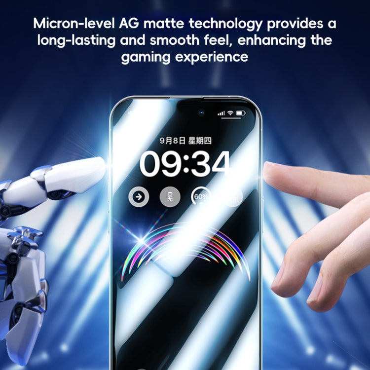 For iPhone 16 Pro Benks Ice Sense Gaming Frosted Tempered Glass Film