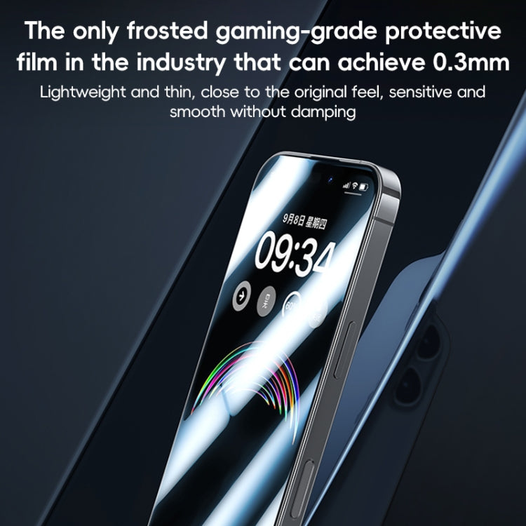 For iPhone 16 Pro Max Benks Ice Sense Gaming Frosted Tempered Glass Film