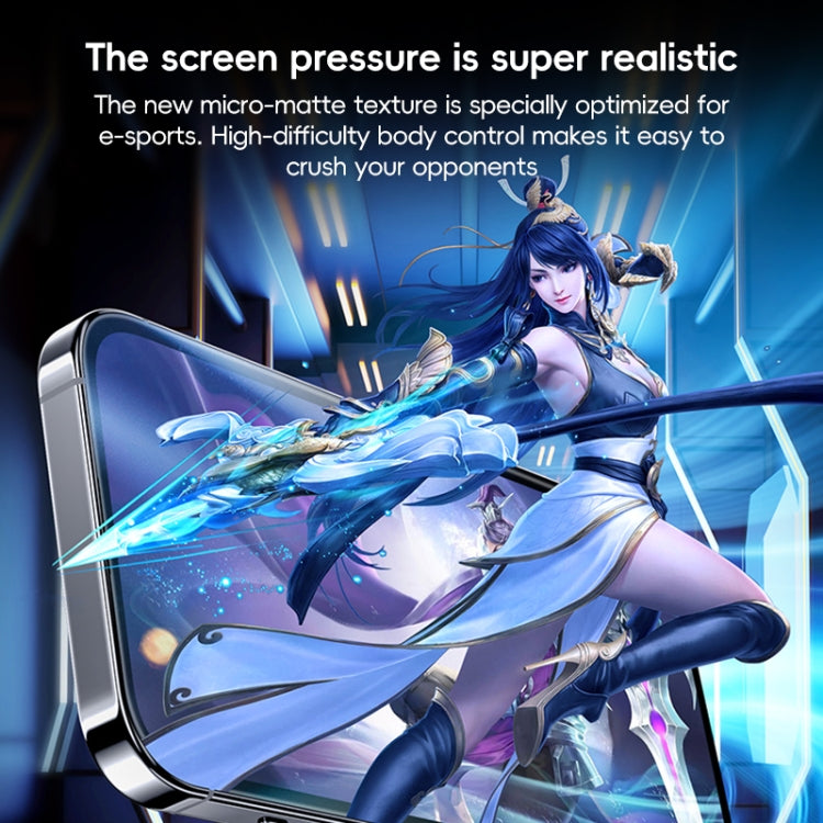 For iPhone 16 Benks Ice Sense Gaming Frosted Tempered Glass Film