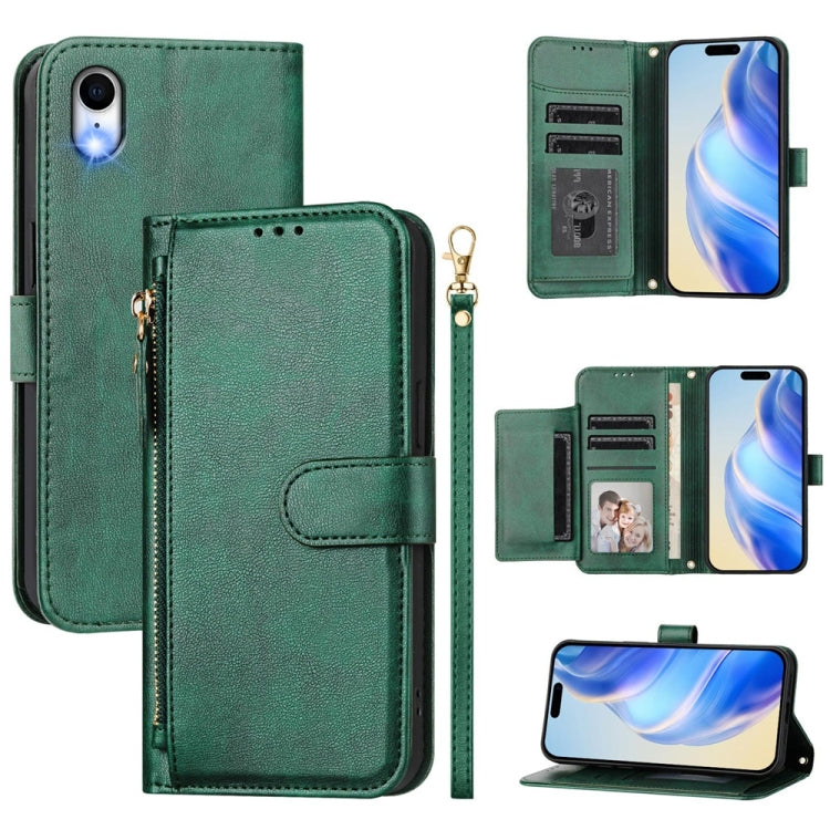 Multi-Card Slots Zipper Wallet Leather Phone Case, For iPhone XR, For iPhone XS Max, For iPhone 8 Plus / 7 Plus