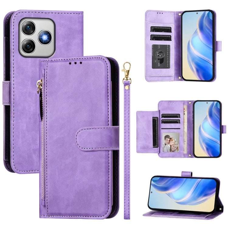 Multi-Card Slots Zipper Wallet Leather Phone Case, For Ulefone Note 17 Pro, For Ulefone Note 18 Ultra, For Ulefone Note 14