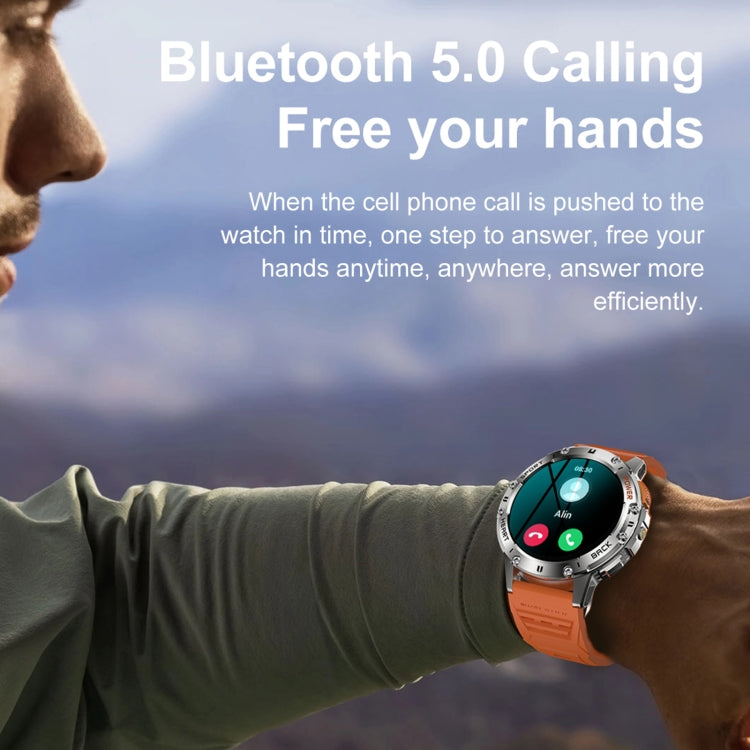 K65 1.43 inch Bluetooth Call Smart Watch, Support Heart Rate / Blood Oxygen