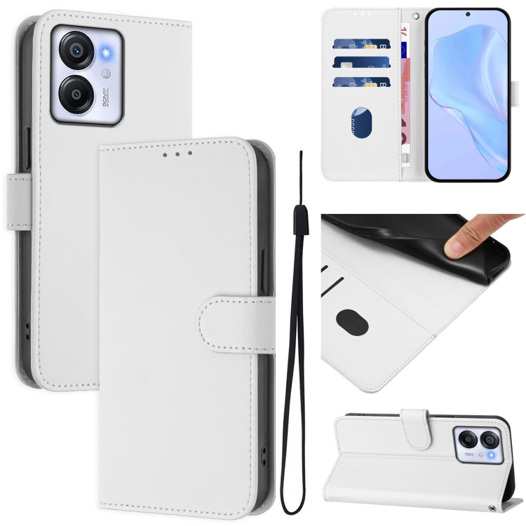 Skin Feel Solid Color Leather Phone Case with Lanyard, For Blackview Oscal Modern 8 / Color 8