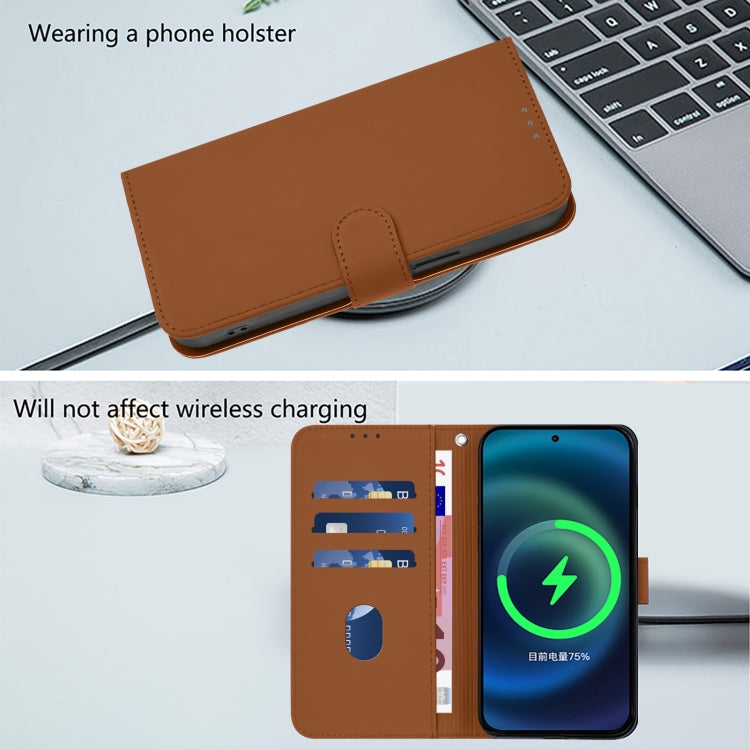 Skin Feel Solid Color Leather Phone Case with Lanyard, For Ulefone Note 18 Ultra