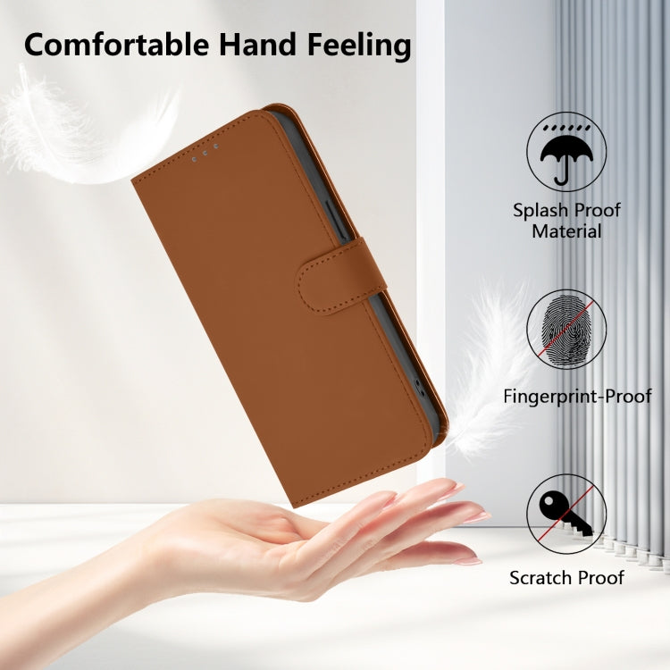Skin Feel Solid Color Leather Phone Case with Lanyard, For Redmi K50 Ultra