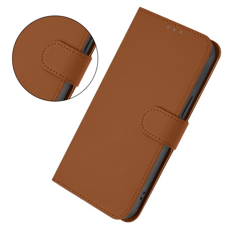 Skin Feel Solid Color Leather Phone Case with Lanyard, For Redmi Turbo 4