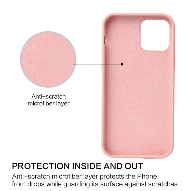 Solid Color Liquid Silicone Shockproof Protective Case, For iPhone 12 mini