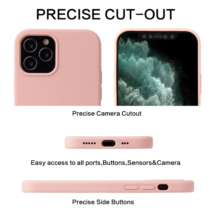 Solid Color Liquid Silicone Shockproof Protective Case, For iPhone 12 mini