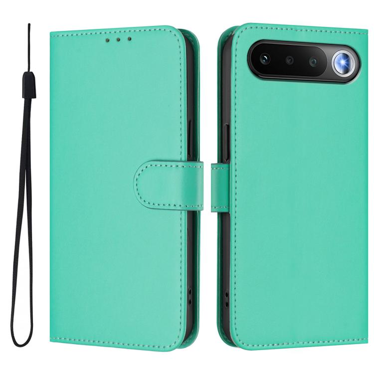 Skin Feel Solid Color Leather Phone Case with Lanyard, For Realme 16 5G Global