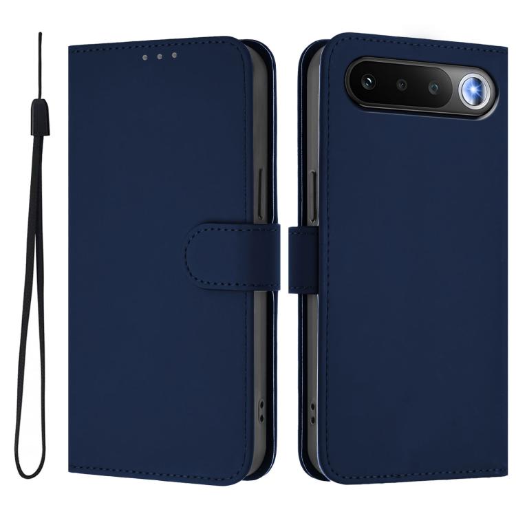 Skin Feel Solid Color Leather Phone Case with Lanyard, For Realme 16 5G Global