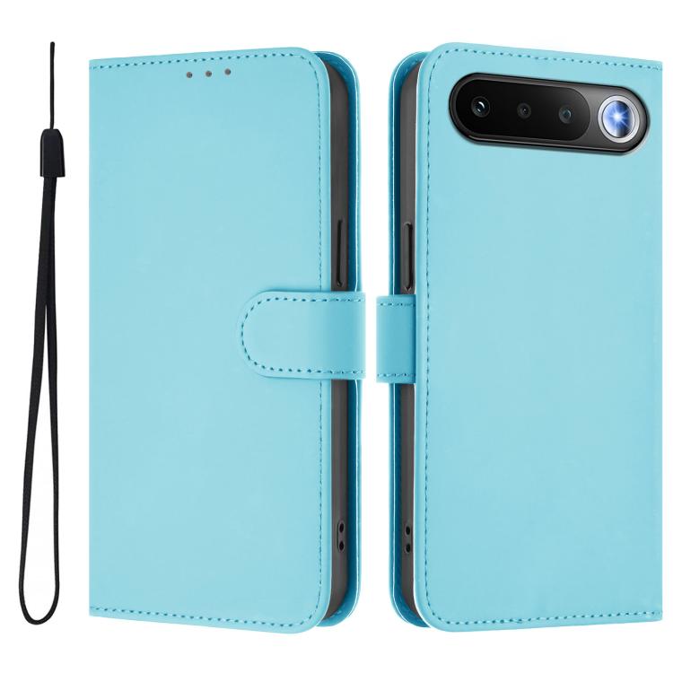 Skin Feel Solid Color Leather Phone Case with Lanyard, For Realme 16 5G Global