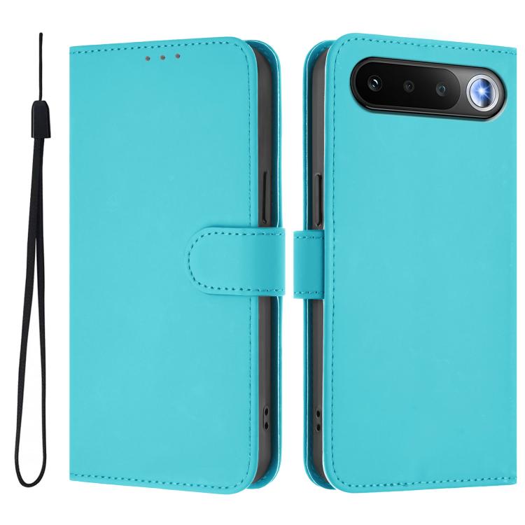 Skin Feel Solid Color Leather Phone Case with Lanyard, For Realme 16 5G Global