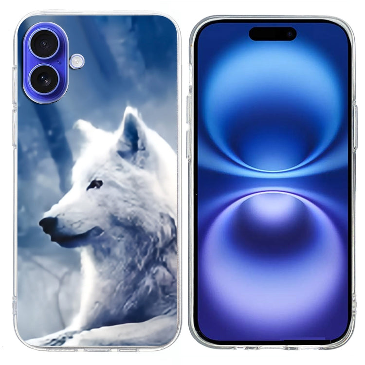 Colorful Painting Pattern TPU Phone Case, For iPhone 16 Plus, For iPhone 16