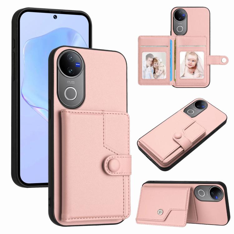 Button Card Bag RFID Anti-theft Phone Case, For vivo X200s, For vivo Y29 4G / T4x / Y300t, For vivo V50 / V50e, For vivo X200 Ultra