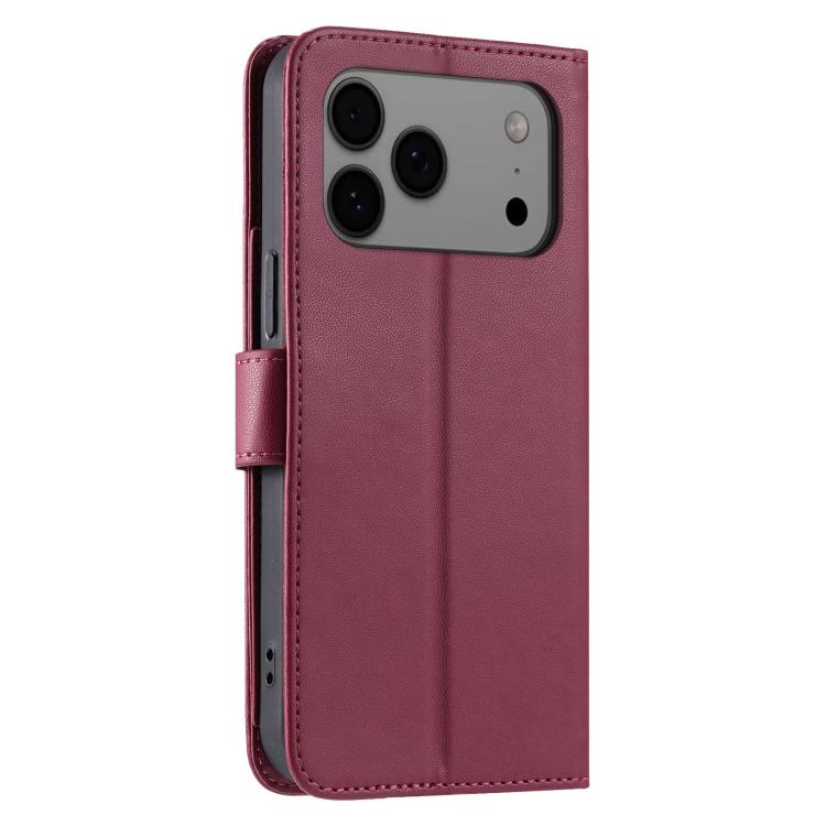 Ring Buckle Rhombic Leather Phone Case, For iPhone 18 Pro, For iPhone 18 Pro Max, For iPhone 17e / 16e, For iPhone 17 Pro Max