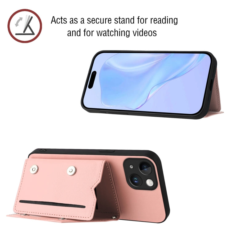 Skin Feel Four Card Slots Phone Case with Wrist Strap, For iPhone 13 mini, For iPhone 12, For iPhone 12 Pro Max, For iPhone 12 Pro