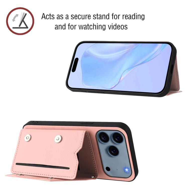 Skin Feel Four Card Slots Phone Case with Wrist Strap, For iPhone 17 Pro Max, For iPhone 17 Pro, For iPhone 17, For iPhone Air