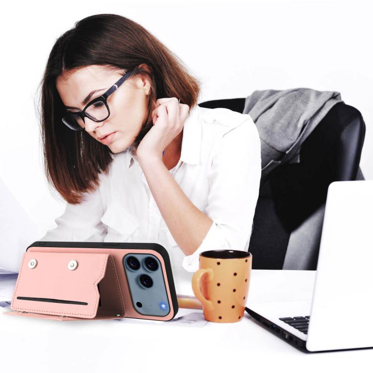 Skin Feel Four Card Slots Phone Case with Wrist Strap, For iPhone 17 Pro Max, For iPhone 17 Pro, For iPhone 17, For iPhone Air