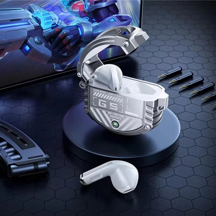 REMAX Gamebuds G5 Thunder Zinc Alloy Noise Reduction Wireless Bluetooth Music Earphones(Black)