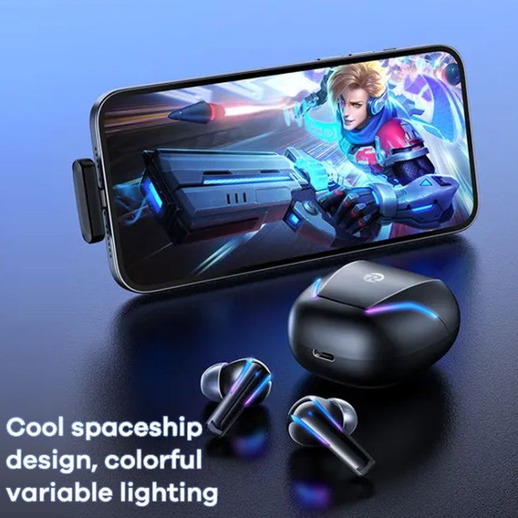 REMAX Gamebuds G7 2.4G Gaming TWS Stereo Wireless Bluetooth Earphones with Breathing Light(White)