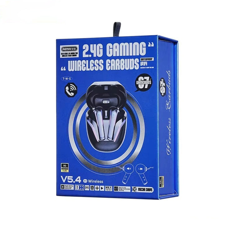 REMAX Gamebuds G7 2.4G Gaming TWS Stereo Wireless Bluetooth Earphones with Breathing Light(Black)