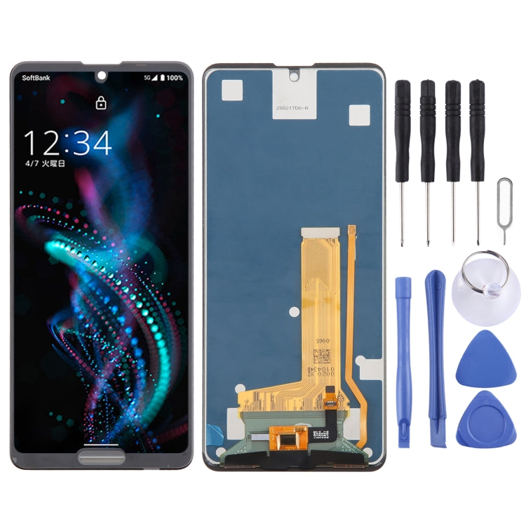 Original LCD Screen With Digitizer Full Assembly, For Sharp Aquos Sense3 Lite, For Sharp Aquos R5G, For Sharp Aquos Sense4 Lite, For Sharp Aquos Sense3 basie, For Sharp Aquos Sense 3 Plus, For Sharp Aquos Sense4, For Sharp Aquos Sense5G...
