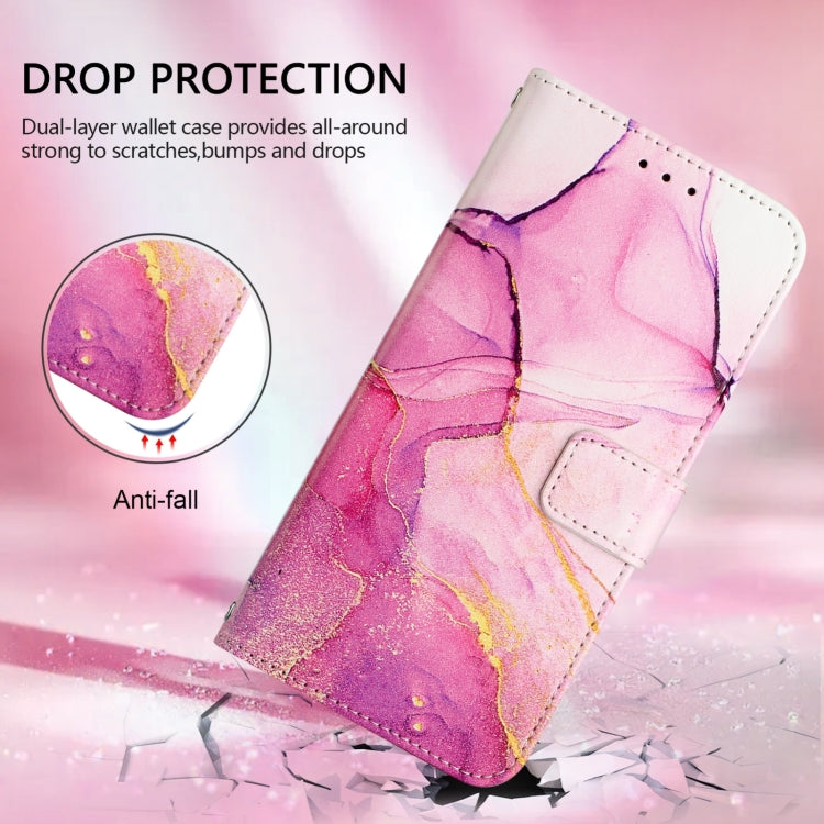 PT003 Marble Pattern Flip Leather Phone Case, For Doogee N55 Plus