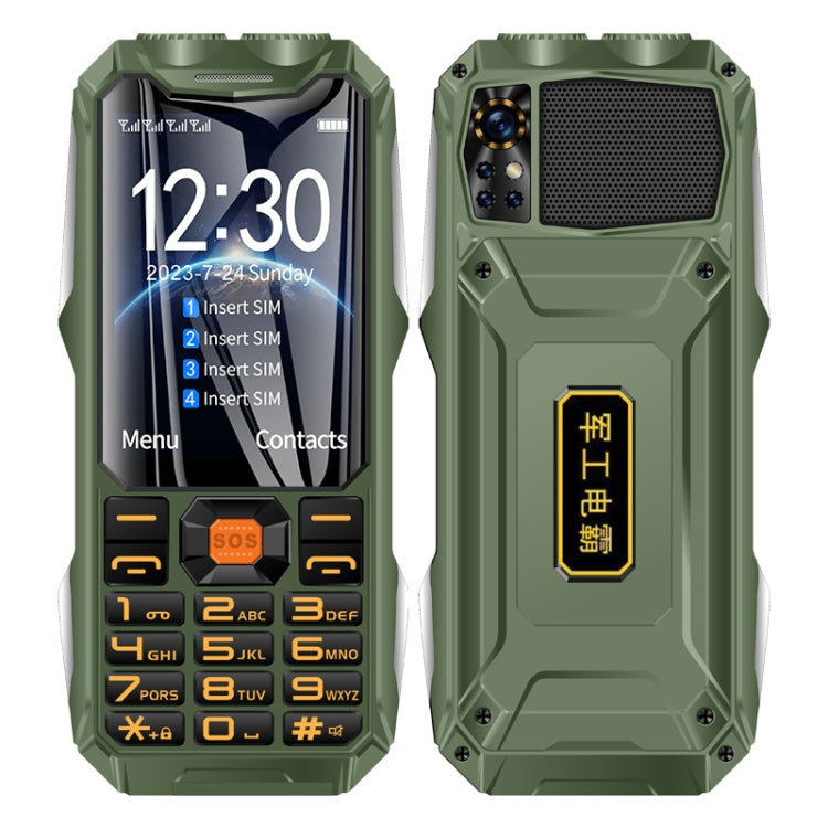 Q9-1 4G Elder Keypad Rugged Phone, 3.5 inch, 4500mAh, 21 Keys, SOS, FM, Network: 4G, Dual SIM