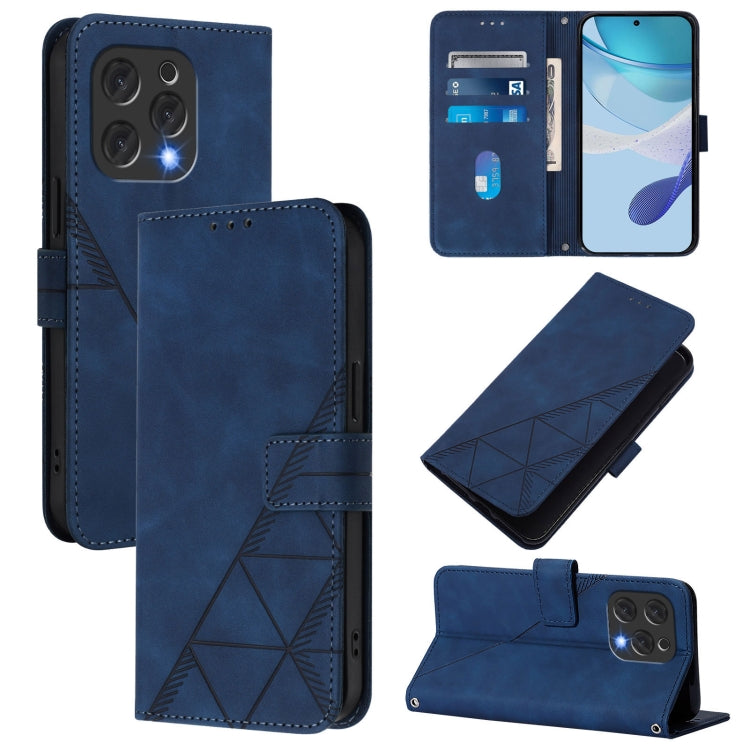 Crossbody 3D Embossed Flip Leather Phone Case, For Doogee Note 56 / Note 56 Pro, For Doogee N60 Pro, For Doogee Note 59 / Note 59 Pro, For Doogee N55 Plus