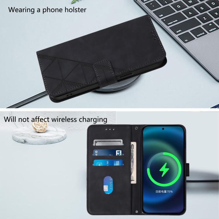 Crossbody 3D Embossed Flip Leather Phone Case, For Doogee Note 56 / Note 56 Pro, For Doogee N60 Pro, For Doogee Note 59 / Note 59 Pro, For Doogee N55 Plus