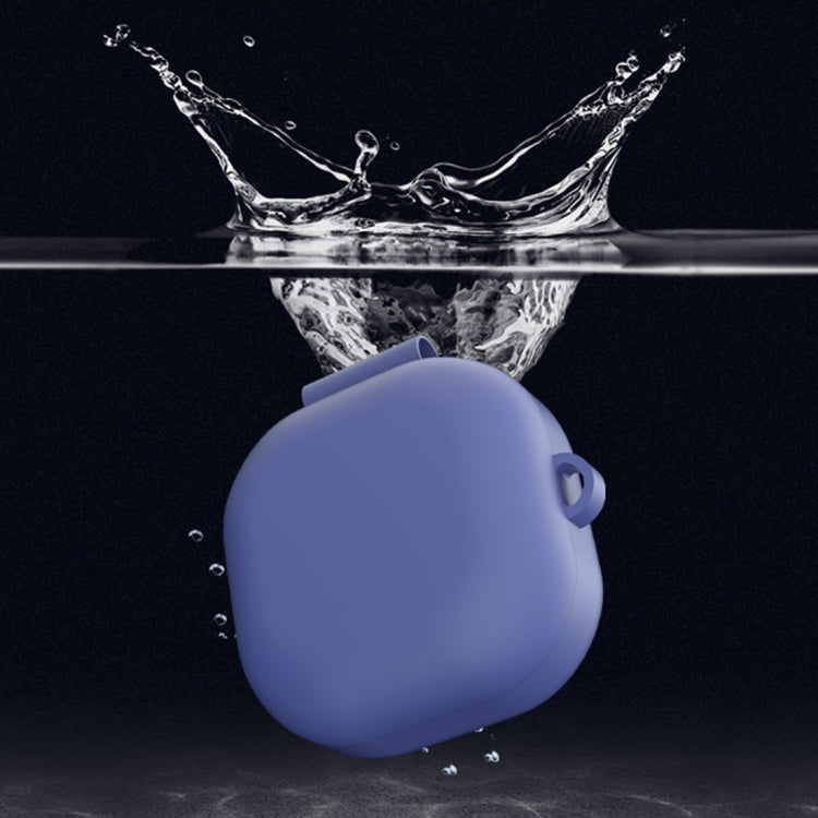 For Samsung Galaxy Buds Live Solid Color Anti-fall Earphone Protective Case with Hook
