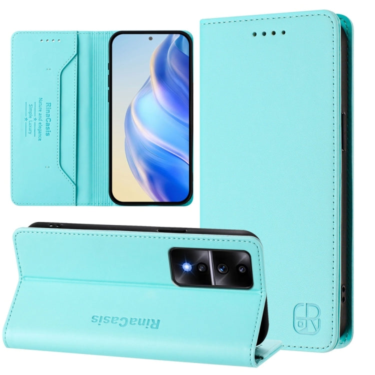 RC01 Dual-Folded Magnetic Suction RFID Leather Phone Case, For Honor X8a Global, For Honor X40 / X9a / Magic5 Lite, For Honor 80 GT