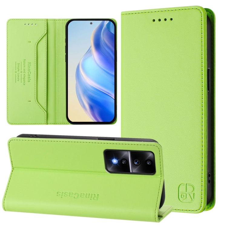 RC01 Dual-Folded Magnetic Suction RFID Leather Phone Case, For Honor X8a Global, For Honor X40 / X9a / Magic5 Lite, For Honor 80 GT