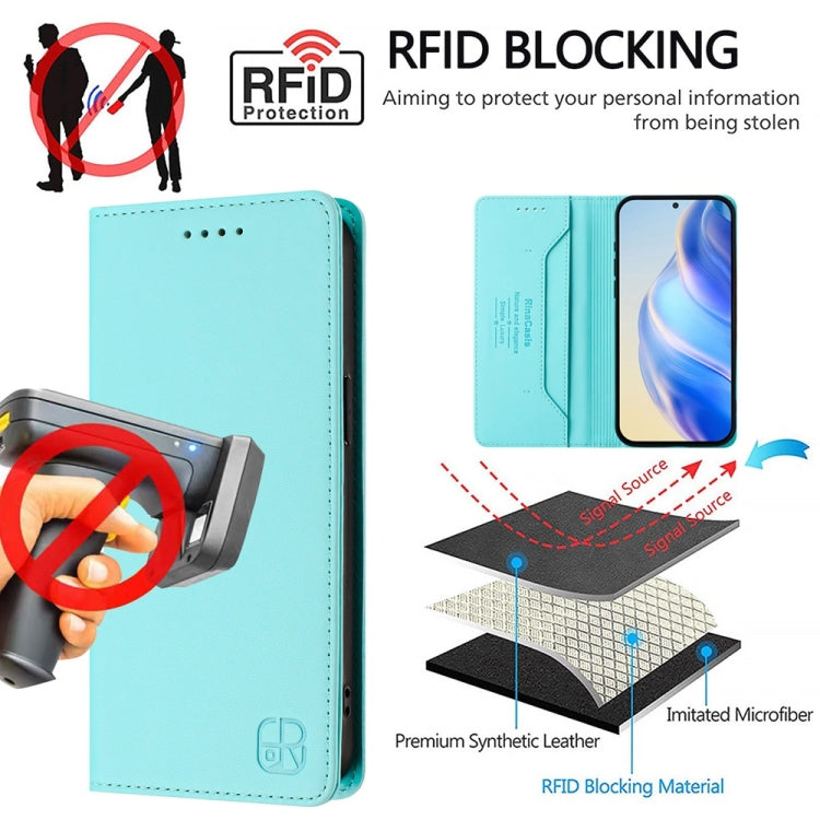 RC01 Dual-Folded Magnetic Suction RFID Leather Phone Case, For Honor X8a Global, For Honor X40 / X9a / Magic5 Lite, For Honor 80 GT