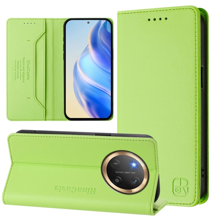 RC01 Dual-Folded Magnetic Suction RFID Leather Phone Case, For Honor 300 Pro / 300 Ultra, For Honor 300, For Honor X9c Global
