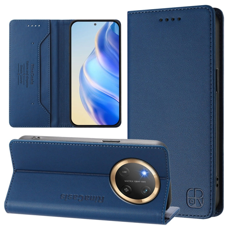 RC01 Dual-Folded Magnetic Suction RFID Leather Phone Case, For Honor 300 Pro / 300 Ultra, For Honor 300, For Honor X9c Global