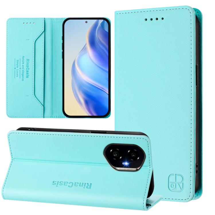 RC01 Dual-Folded Magnetic Suction RFID Leather Phone Case, For Honor 300 Pro / 300 Ultra, For Honor 300, For Honor X9c Global
