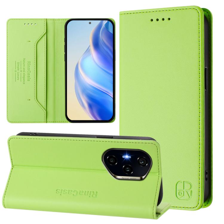 RC01 Dual-Folded Magnetic Suction RFID Leather Phone Case, For Honor 300 Pro / 300 Ultra, For Honor 300, For Honor X9c Global