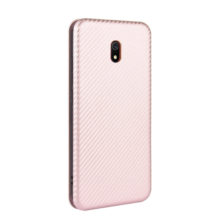 Carbon Fiber Texture Magnetic Horizontal Flip TPU + PC + PU Leather Case with Card Slot, For Xiaomi Redmi 8A, For Xiaomi Redmi 9C, For Xiaomi Redmi 8, For Xiaomi Redmi 9
