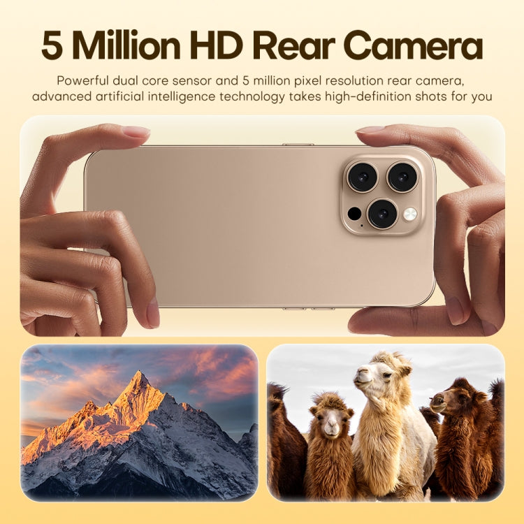 U218 / i16 Pro Max, 1GB+16GB, 6.6 inch Android 8.1 MTK6580A Quad Core, OTG, Network: 3G, Dual SIM, EU Plug, US Plug, UK Plug, AU Plug