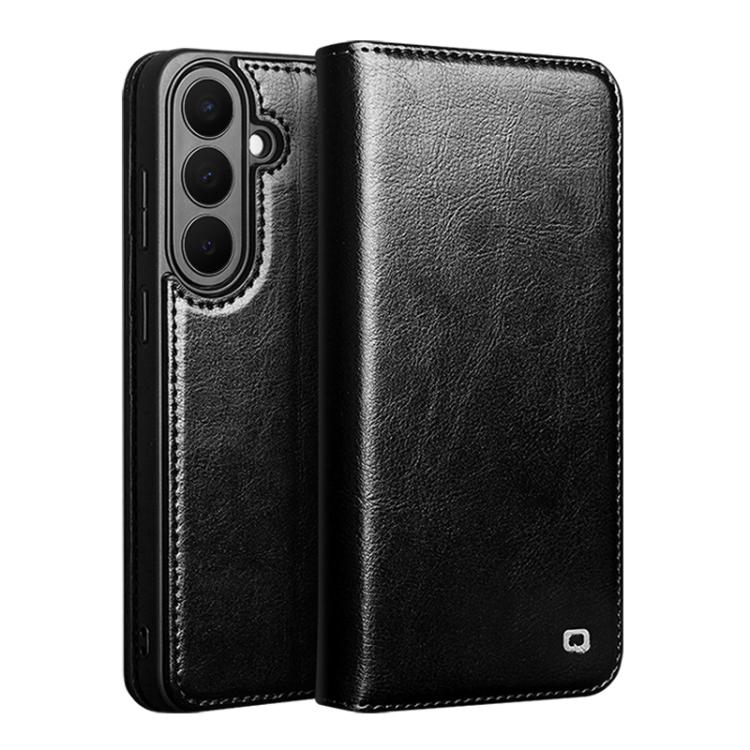 QIALINO Genuine Leather Phone Case, For Samsung Galaxy S26+ 5G, For Samsung Galaxy S26 Ultra 5G, For Samsung Galaxy S26 5G, For Samsung Galaxy S25 5G, For Samsung Galaxy S25+ 5G, For Samsung Galaxy S25 Ultra 5G