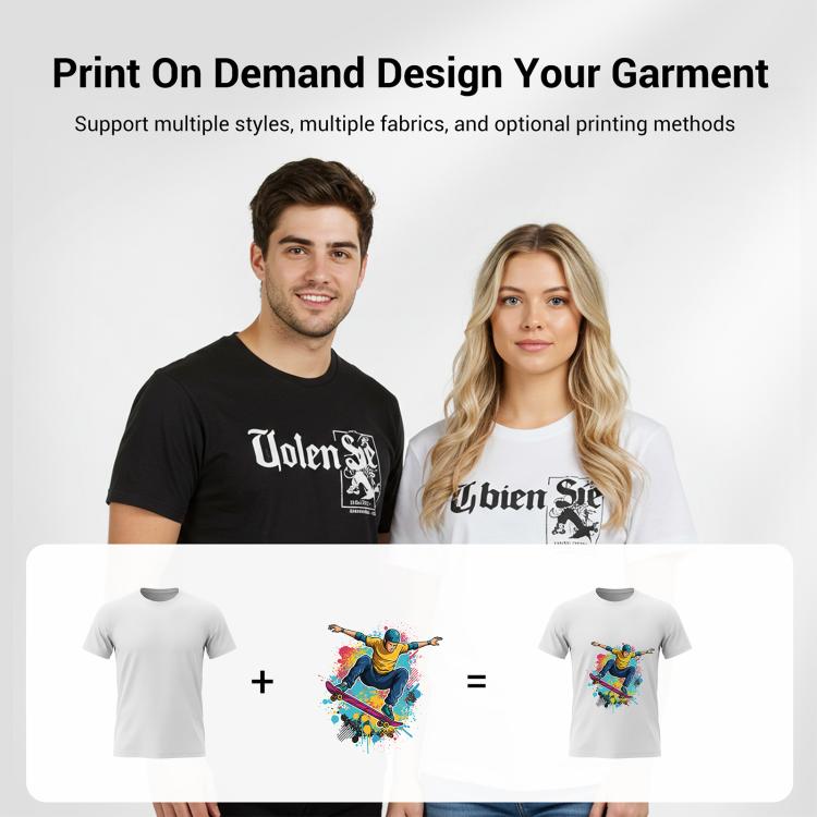 Boy Printed Round Neck Modal Short Sleeve T-shirt Print On Your Demand, XXXXL, POD T-Shirt, XXXXXL