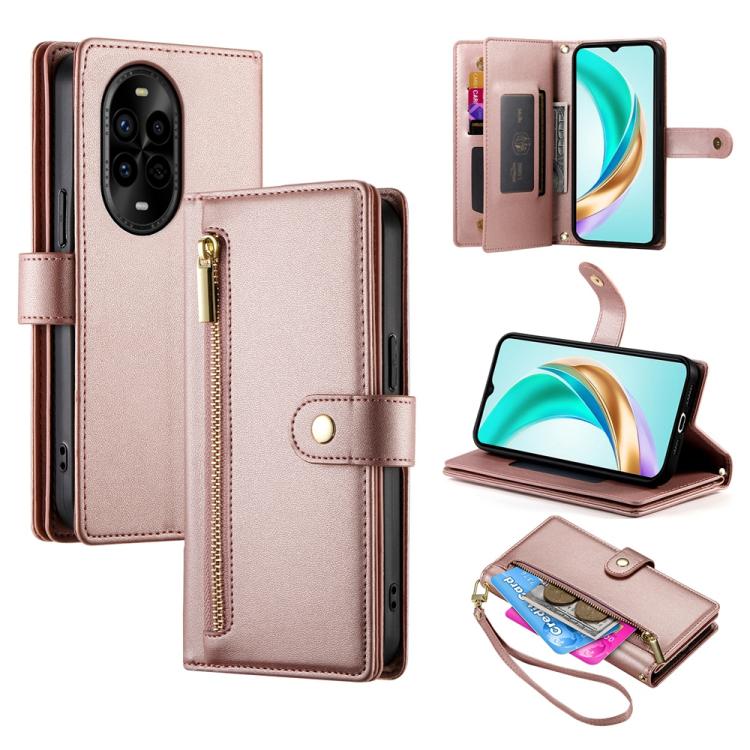 Nine Card-slot Zipper Wallet Bag Leather Phone Case, For Huawei nova 14 Ultra, For Huawei nova 14 Pro, For Huawei nova 14, For Huawei nova 13 Pro
